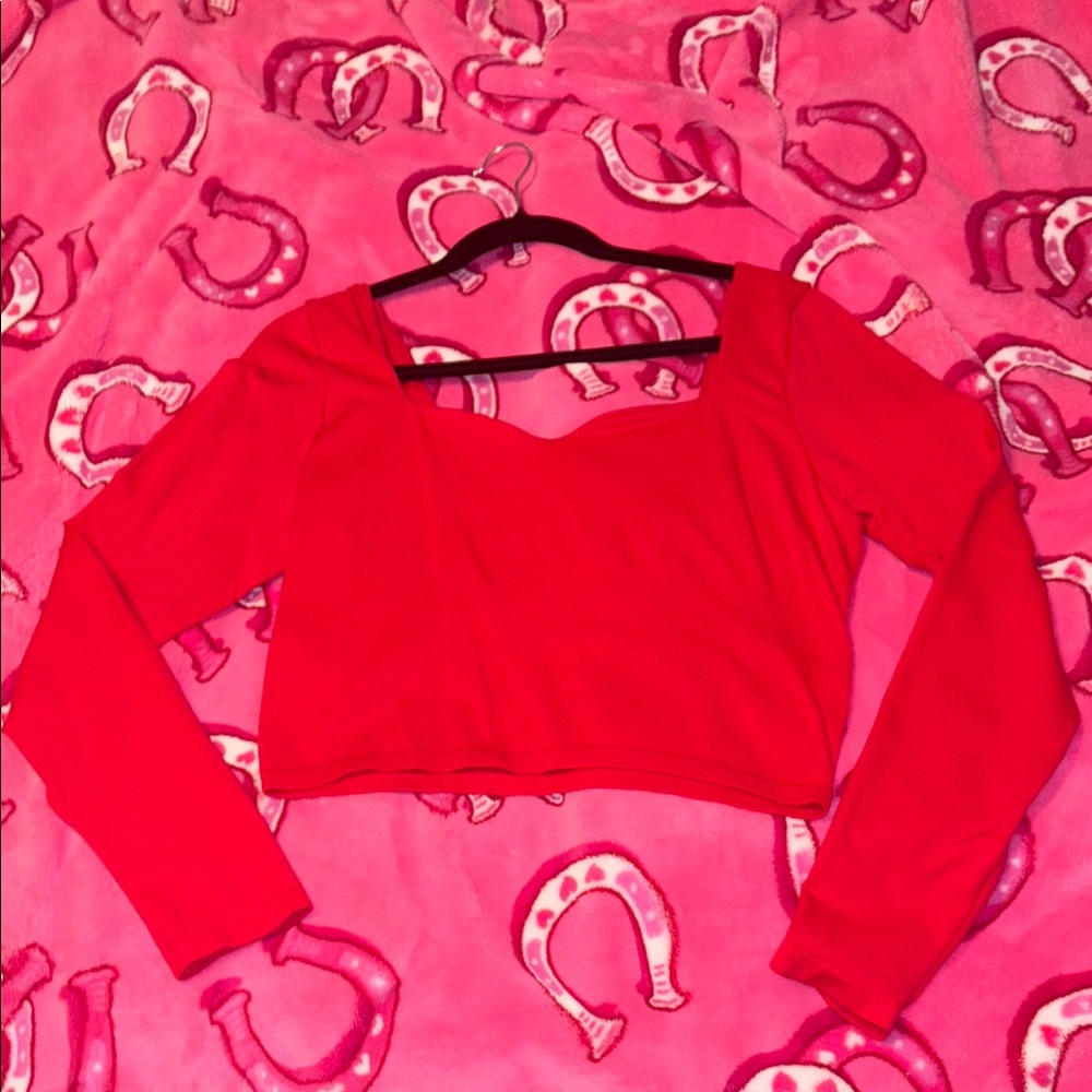 PINK Victoria's Secret Red Crop Top